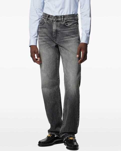 Blugi Versace Stone Washed Jeans GREY Barbati (BM 19744742) 3