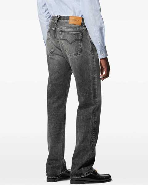 Blugi Versace Stone Washed Jeans GREY Barbati (BM 19744742) 4