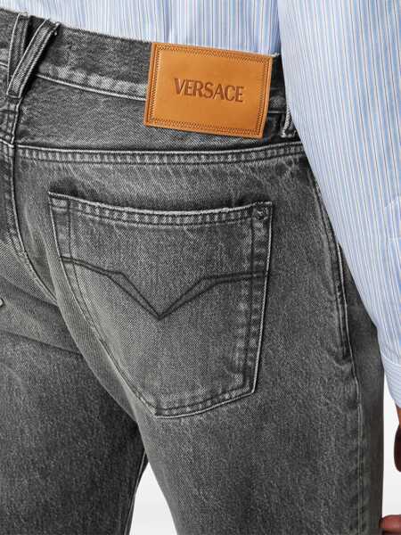 Blugi Versace Stone Washed Jeans GREY Barbati (BM 19744742) 5