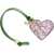 Ganni "Heart Mirror" Keychain PINK
