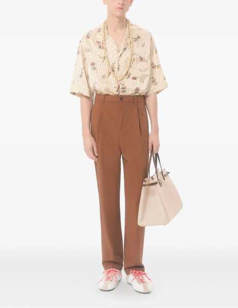 Camasi casual Valentino Garavani Papier Floral print silk bowling Shirt BURRO/MULTICOLOR Barbati (BM 19744826) 2