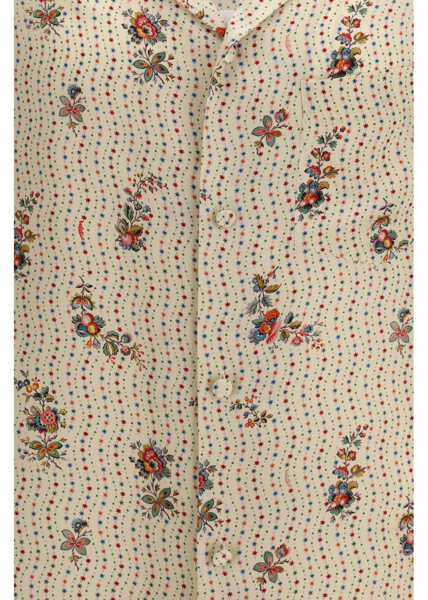 Camasi casual Valentino Garavani Papier Floral print silk bowling Shirt BURRO/MULTICOLOR Barbati (BM 19744826) 3