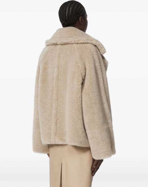 Paltoane Max Mara Cambusa Coat in alpaca blend SABBIA Femei (BM 19744832) 4