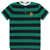 Gucci Striped Polo Shirt GREEN/INK/MIX