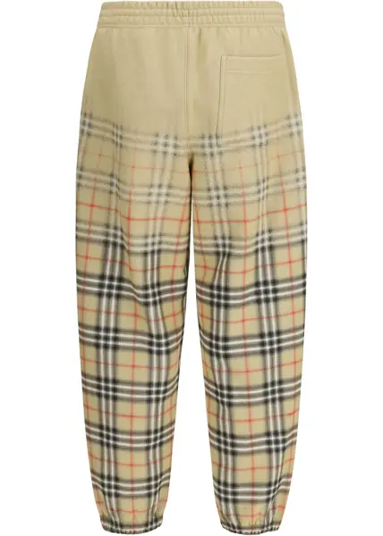 Pantaloni de trening Burberry Cotton Sweatpants with a faded check pattern SAND IP CHECK Barbati (BM 19744868) 2