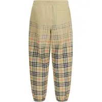 Pantaloni de trening pentru Barbati - Pantaloni de trening Burberry Cotton Sweatpants with a faded check pattern SAND IP CHECK Barbati (BM 19744868) - B-mall.ro