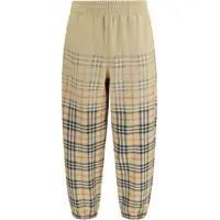 Pantaloni de trening Cotton Sweatpants with a faded check pattern Barbati