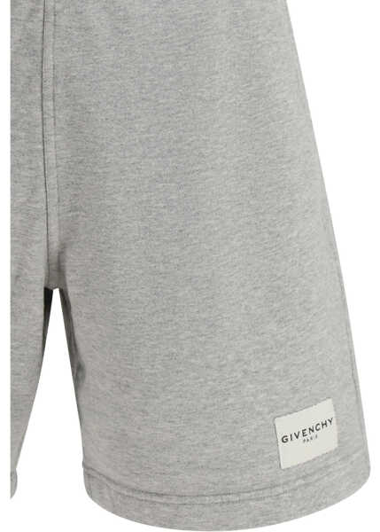 Pantaloni scurti Givenchy Cotton sports Shorts LIGHT GREY MELANGE Barbati (BM 19744886) 3