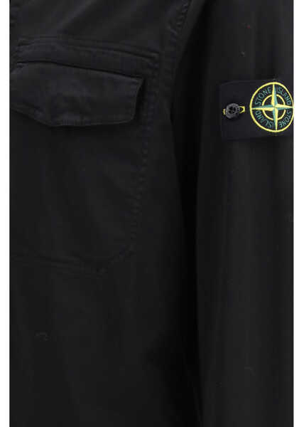 Jachete Stone Island Cotton Shirt Jacket BLACK Barbati (BM 19744889) 3