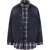Balenciaga Patched Shirt Jacket NAVY/DIRTY DARK BLUE