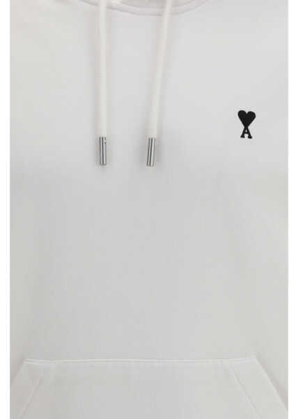 Bluze de trening AMI Paris Ami de Coeur cotton Hoodie BLANC Barbati (BM 19744937) 3