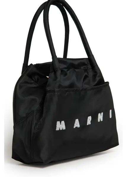 Genti de mana Marni Watercolor Bag BLACK Fete (BM 19745021) 2