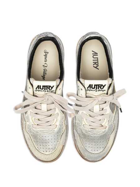 Sneakers AUTRY Autry Medalist Low Super Vintage Sneakers in Black Silver, product code AVLMME01 Blk Silv Barbati (BM 19745103) 4