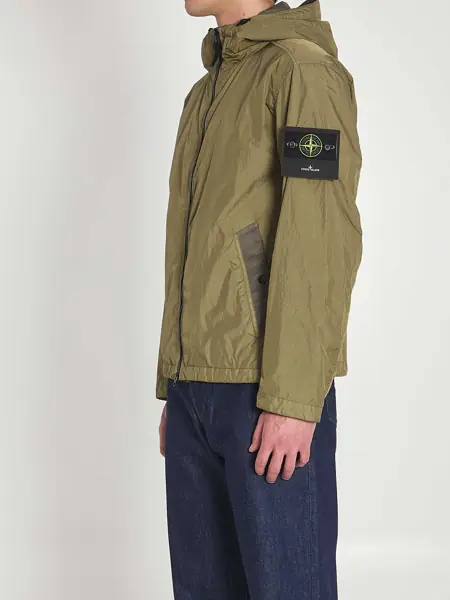 Bomber jacket Stone Island Dyed Crinkle Reps Ny Jacket GREEN Barbati (BM 19745111) 2
