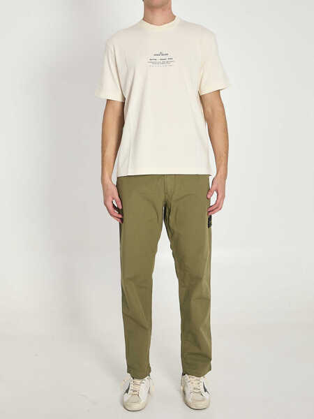 Tricouri Stone Island Cotton Jersey T-Shirt WHITE Barbati (BM 19745117) 5