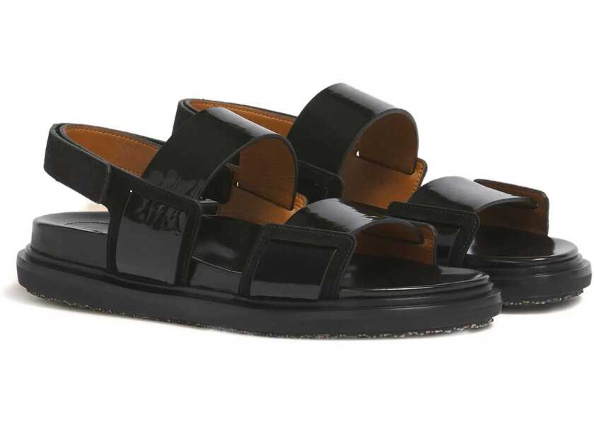 Sandale Marni Sandal Fussbett BLACK Femei (BM 19745156) 2