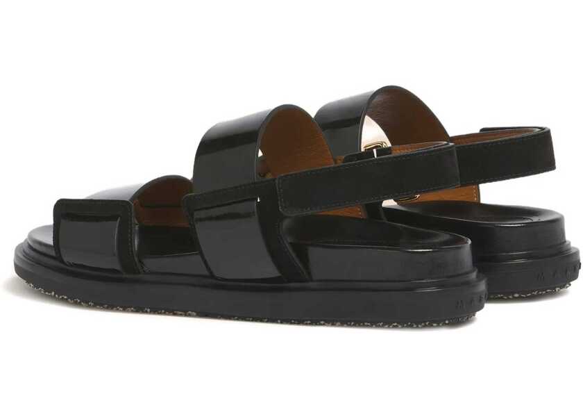 Sandale Marni Sandal Fussbett BLACK Femei (BM 19745156) 3