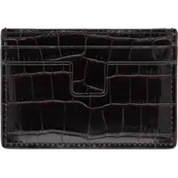 Portofele pentru Barbati - Portofele Tom Ford Card Holder With Logo BROWN Barbati (BM 19745183) - B-mall.ro