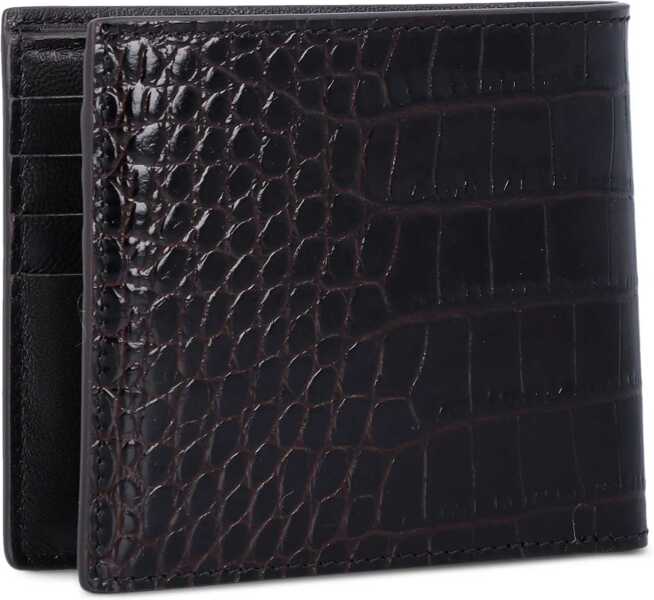 Portofele Tom Ford Leather Wallet BROWN Barbati (BM 19745210) 2
