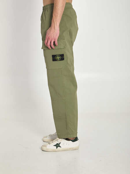 Pantaloni casual Stone Island Loose Pants GREEN Barbati (BM 19745219) 3