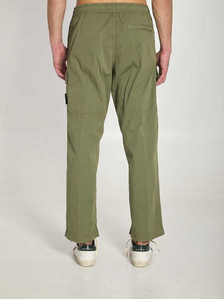 Pantaloni casual Stone Island Loose Pants GREEN Barbati (BM 19745219) 4