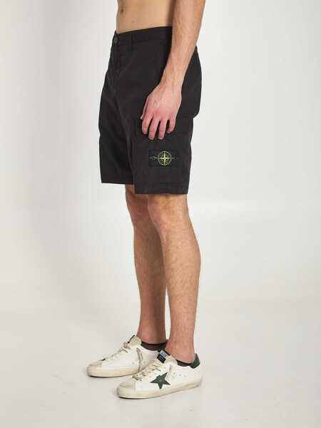 Pantaloni scurti Stone Island Regular Bermuda Shorts BLACK Barbati (BM 19745228) 2