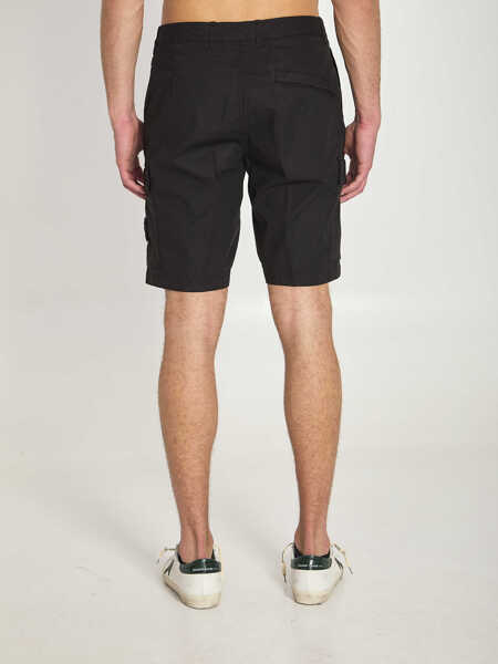 Pantaloni scurti Stone Island Regular Bermuda Shorts BLACK Barbati (BM 19745228) 4