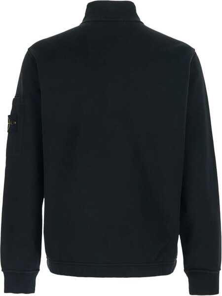 Hanorace Stone Island Track Sweatshirt BLACK Barbati (BM 19745240) 2