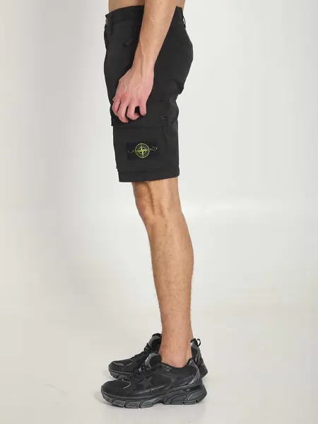 Pantaloni scurti Stone Island Slim Bermuda BLACK Barbati (BM 19745249) 3