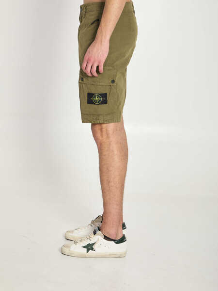 Pantaloni scurti Stone Island Slim Bermuda Military GREEN Barbati (BM 19745252) 3