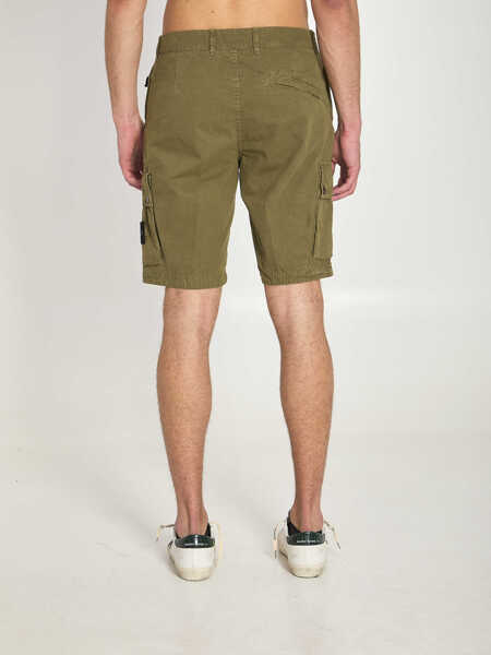 Pantaloni scurti Stone Island Slim Bermuda Military GREEN Barbati (BM 19745252) 4