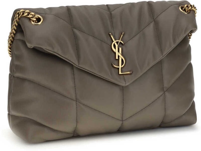 Genti de umar Saint Laurent LouLou Medium leather Shoulder Bag ZINC Femei (BM 19745288) 2