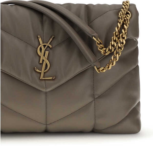 Genti de umar Saint Laurent LouLou Medium leather Shoulder Bag ZINC Femei (BM 19745288) 4