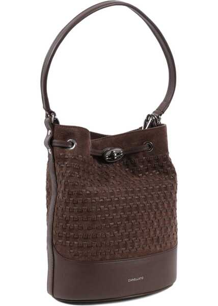 Genti de mana Zanellato Monda Bucket Bag BROWN TORRONE Femei (BM 19745291) 3