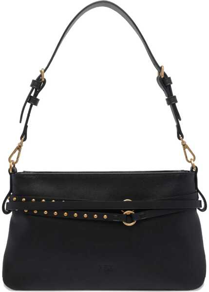 Genti de umar Pinko Belt Shoulder Bag NERO-ANTIQUE GOLD Femei (BM 19745294) 2