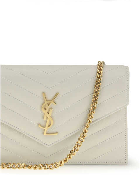 Portofele Saint Laurent Cassandre mini Shoulder Bag IVORY Femei (BM 19745300) 4