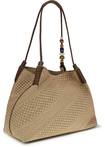 Genti de umar ETRO Large Libra Shoulder Bag in raffia Y0412 Femei (BM 19745348) 3