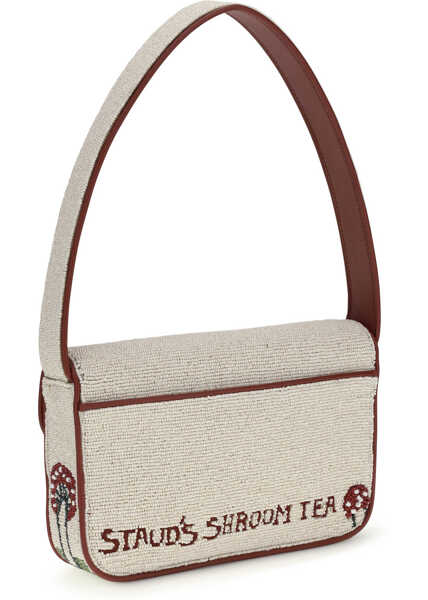 Genti de umar STAUD Tommy Shroomscape Beaded Shoulder Bag MUSHROOM TEA Femei (BM 19745360) 3