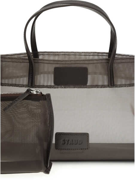 Genti de mana STAUD Christos mini mesh Handbag ESPRESSO Femei (BM 19745363) 4