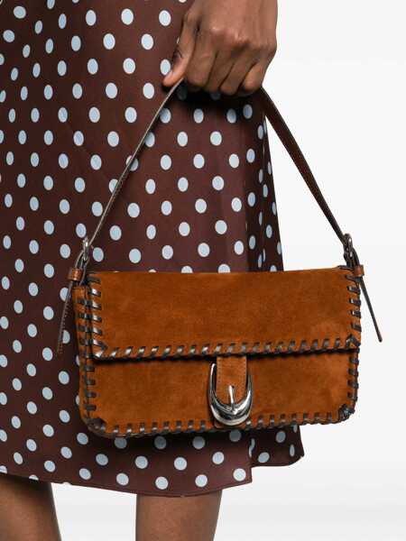 Genti de umar STAUD Leather Harlow Shoulder Bag TABAC/ESPRESSO Femei (BM 19745369) 2