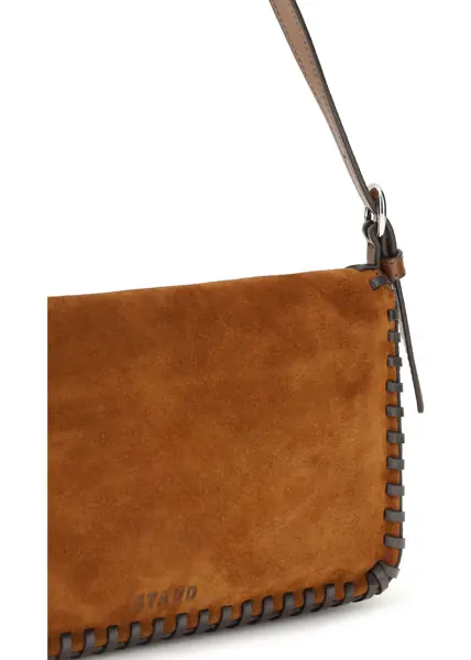 Genti de umar STAUD Leather Harlow Shoulder Bag TABAC/ESPRESSO Femei (BM 19745369) 4