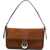 STAUD Leather Harlow Shoulder Bag TABAC/ESPRESSO