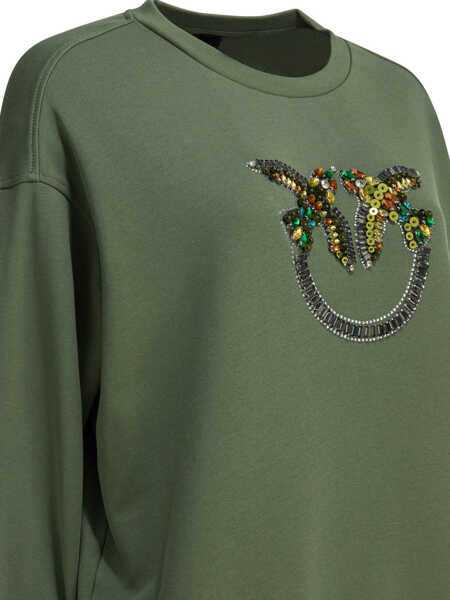Hanorace Pinko Sweatshirts Green Femei (BM 19746384) 4