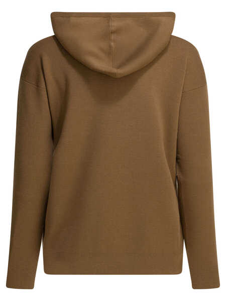 Pulovere Max Mara Virgin wool hooded sweater Brown Femei (BM 19746408) 2