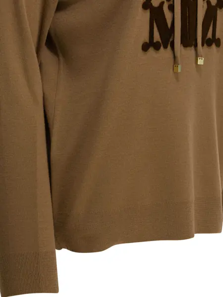 Pulovere Max Mara Virgin wool hooded sweater Brown Femei (BM 19746408) 4