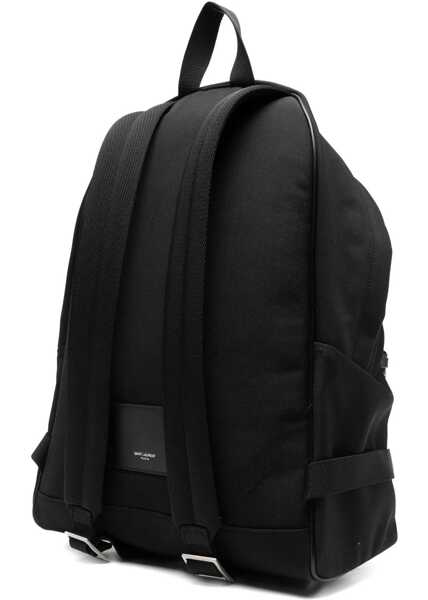Rucsacuri Saint Laurent City Backpack in leather and nylon BLACK Barbati (BM 19746518) 2
