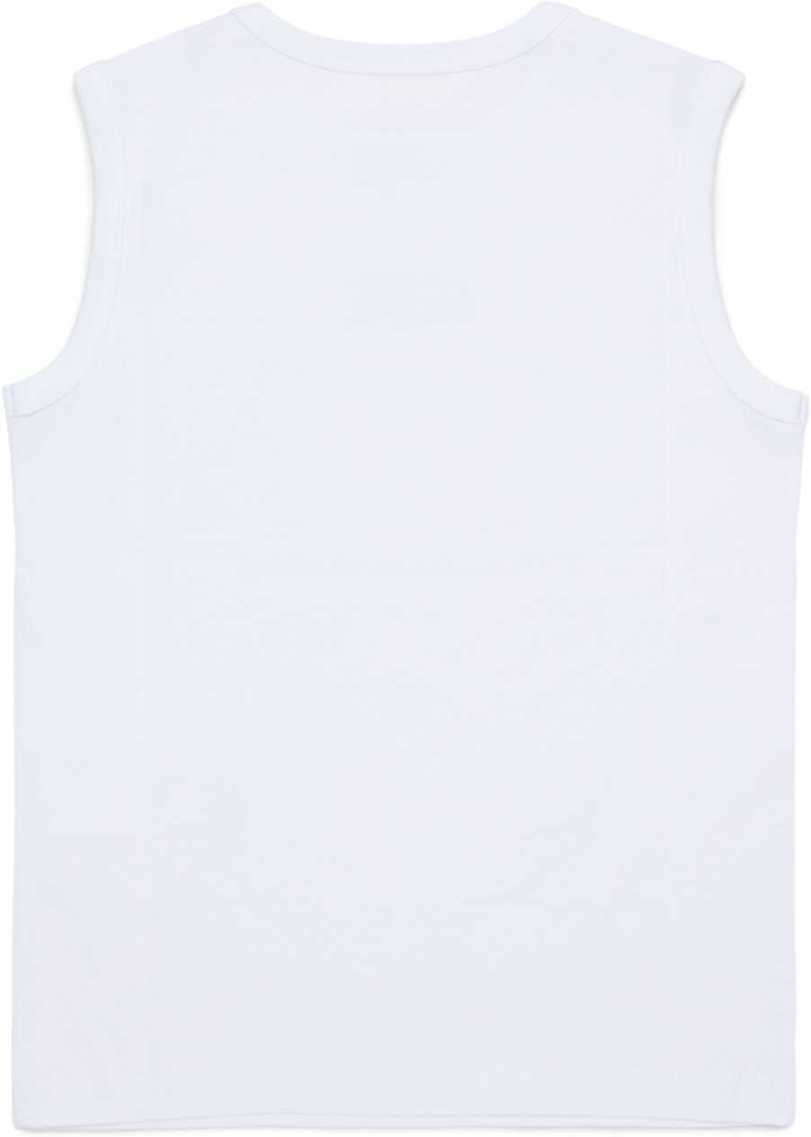 Topuri MM6 Maison Margiela Tops With Logo WHITE Baieti (BM 19746560) 2