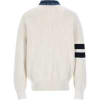 Pulovere DSQUARED2 pentru Barbati - Cardigane DSQUARED2 Cardigan With Logo WHITE Barbati (BM 19746569) - B-mall.ro