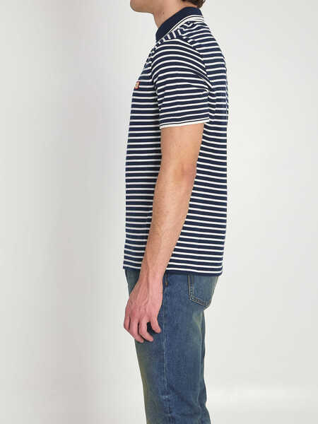 Tricouri Polo Valentino Garavani Striped Pique Polo Shirt BLUE Barbati (BM 19746623) 3