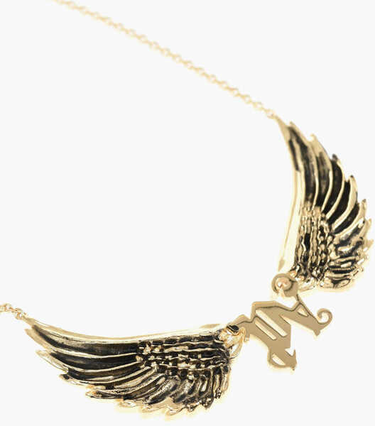 Coliere Palm Angels Brass Necklace Wings Monogram With Gold Finish Gold Femei (BM 19746677) 2